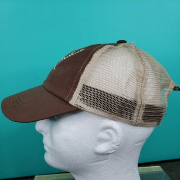 Primos NWOT Deer Mesh SnapBack Trucker Hat Cap With Mesh Back Brown & Tan - Picture 4 of 7